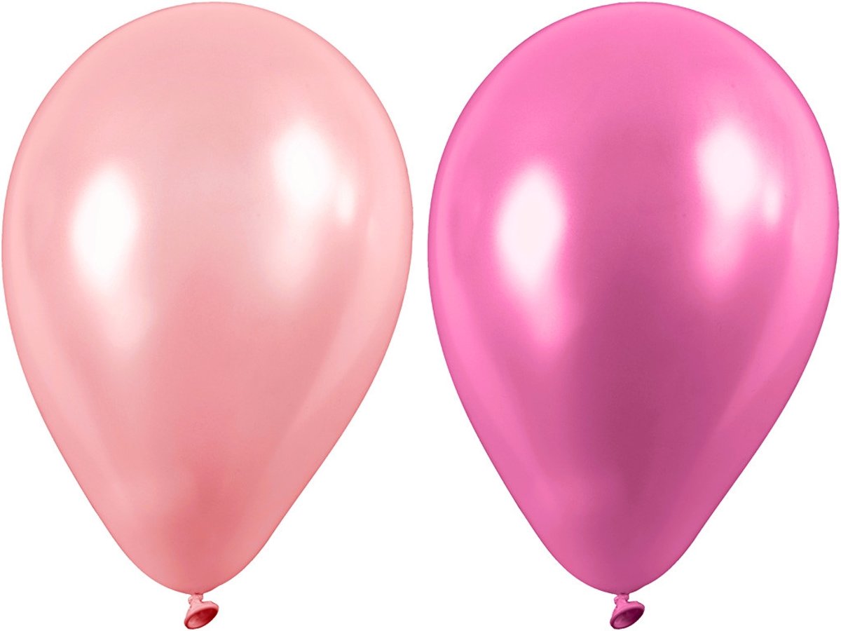 Ballonnen, roze, d: 23 cm, 10stuks [HOB-592009]